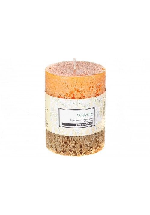 Rose Moore Scented Pillar Candle - Gingerlily